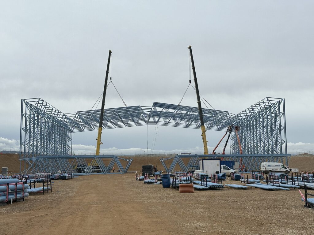 Hangar Astropuerto Teruel - estructura espacial Abante